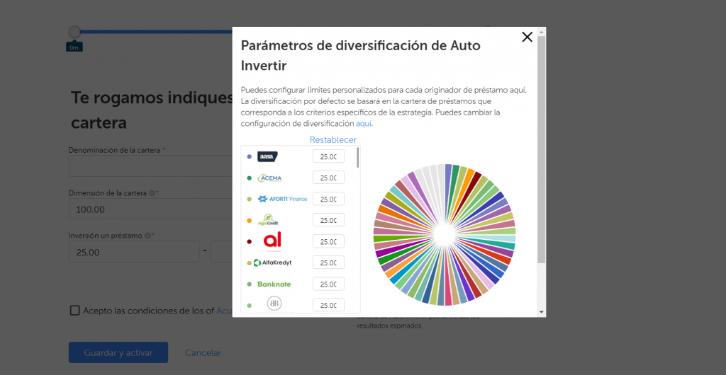 Mintos diversificar originadores